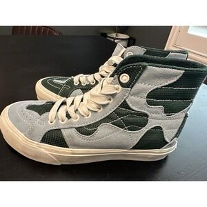Vans Vault Sk8 High WP VR3 LX  Canvas and Suede Green / Blue Mens Size 6